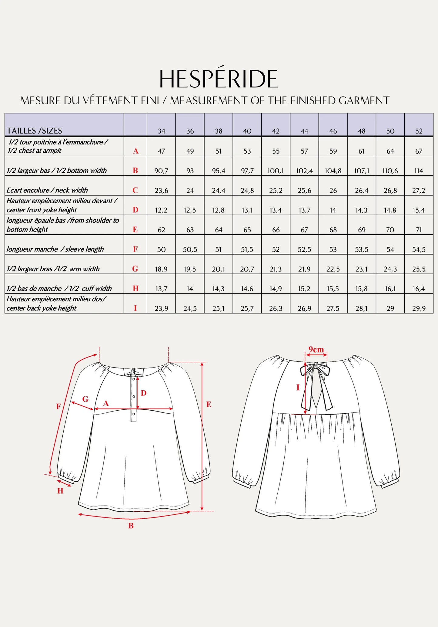 Blouse Hespéride - Maison Fauve