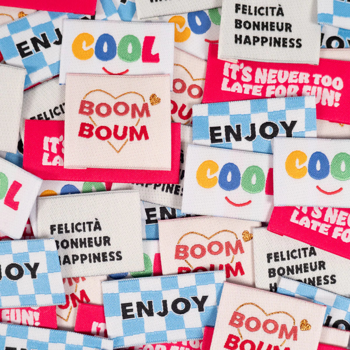 Etiquettes à coudre - Assortiments taille enfant- Ikatee