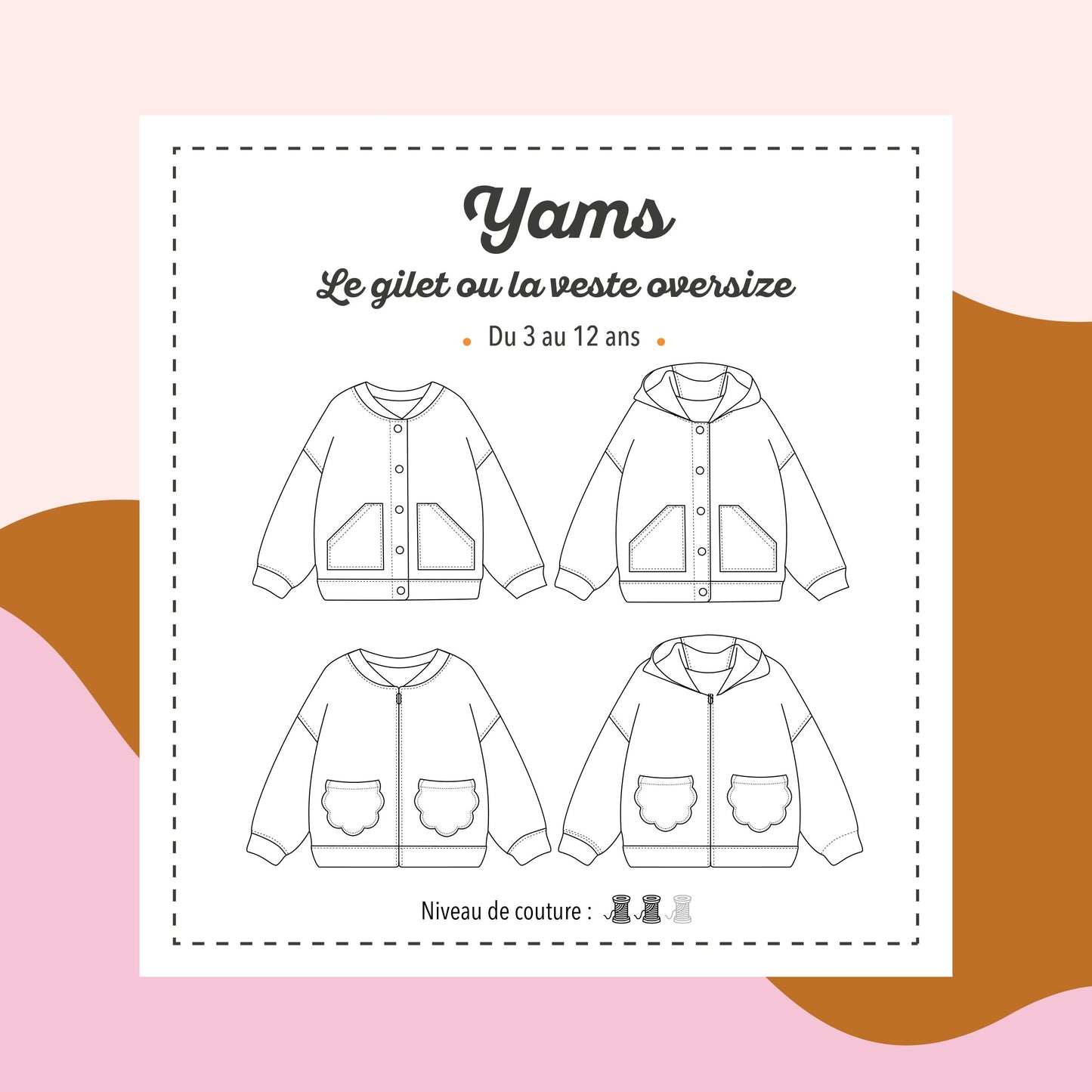 Sweat & gilet Yams 3 à 12 ans - Marmaï