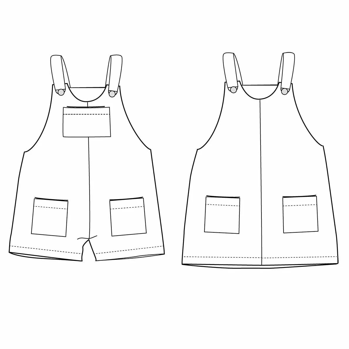 Blouse et salopette London - Ikatee