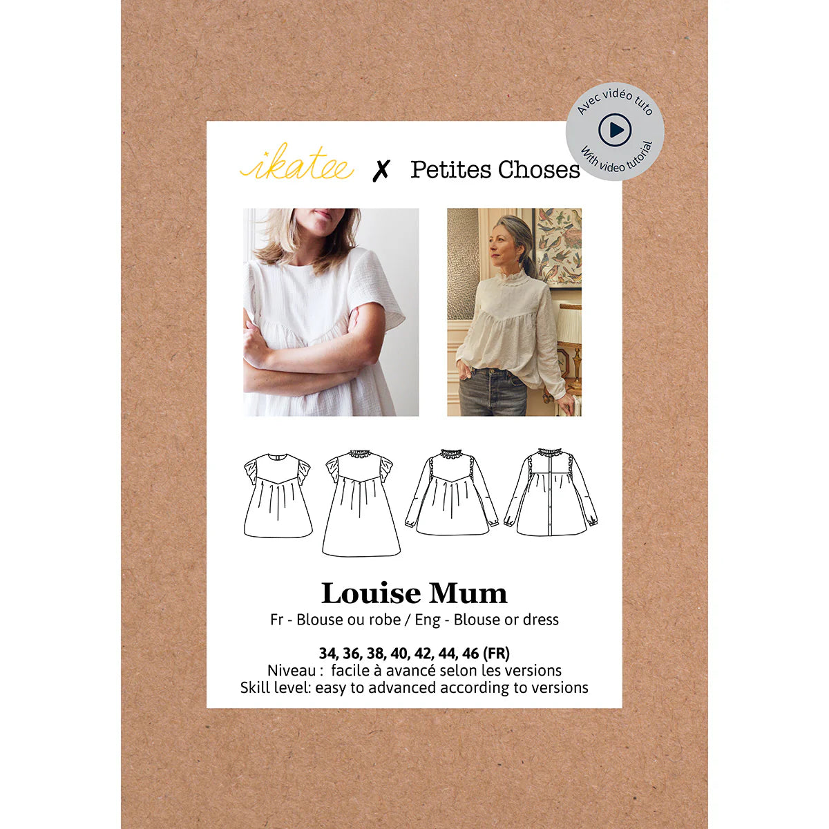 Blouse / Robe Louise Mum - Ikatee & Petites Choses