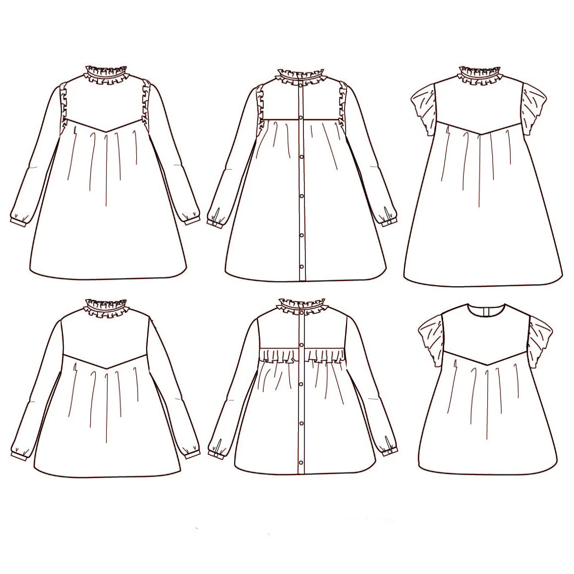 Blouse / Robe Louise Mum - Ikatee & Petites Choses