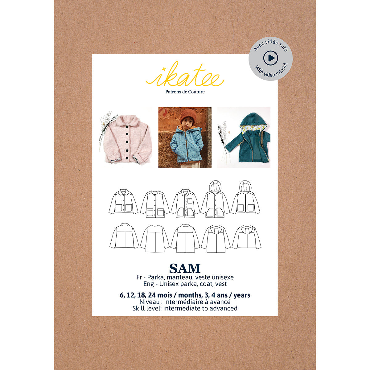 Sam parka, veste et manteau bébé - Ikatee
