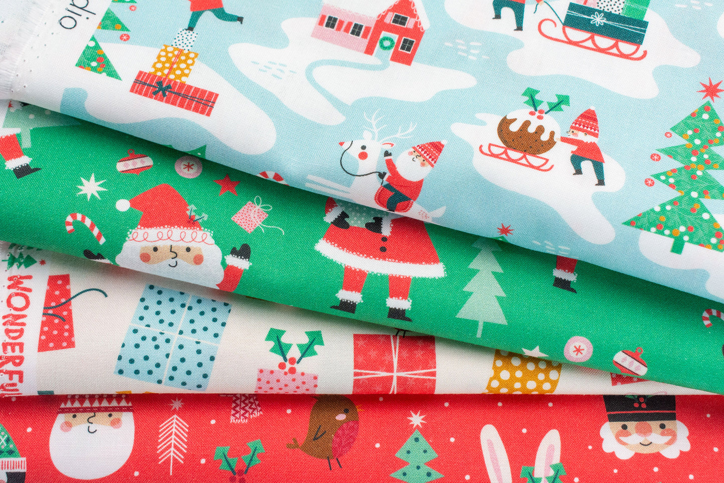 Tissu coton - Dashwood Studio - Wonderful christmas bleu