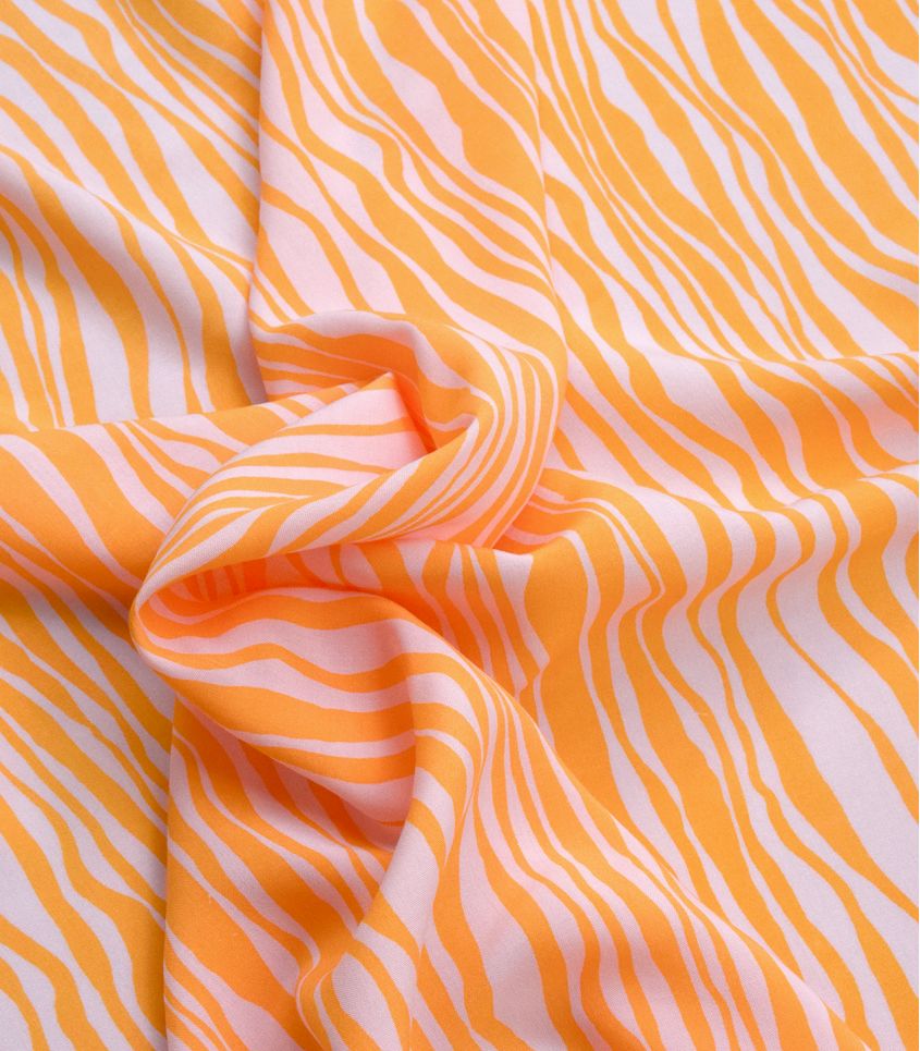 Tissu viscose - Ripple abricot - Cousette