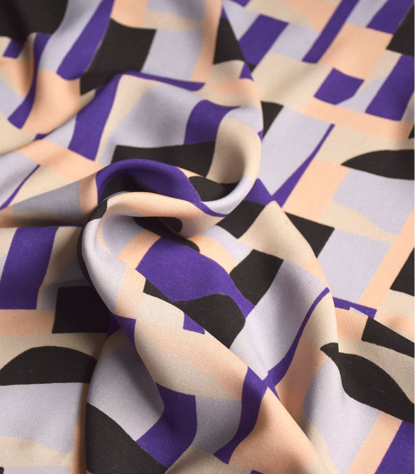 Tissu viscose Dune - Purple - Cousette