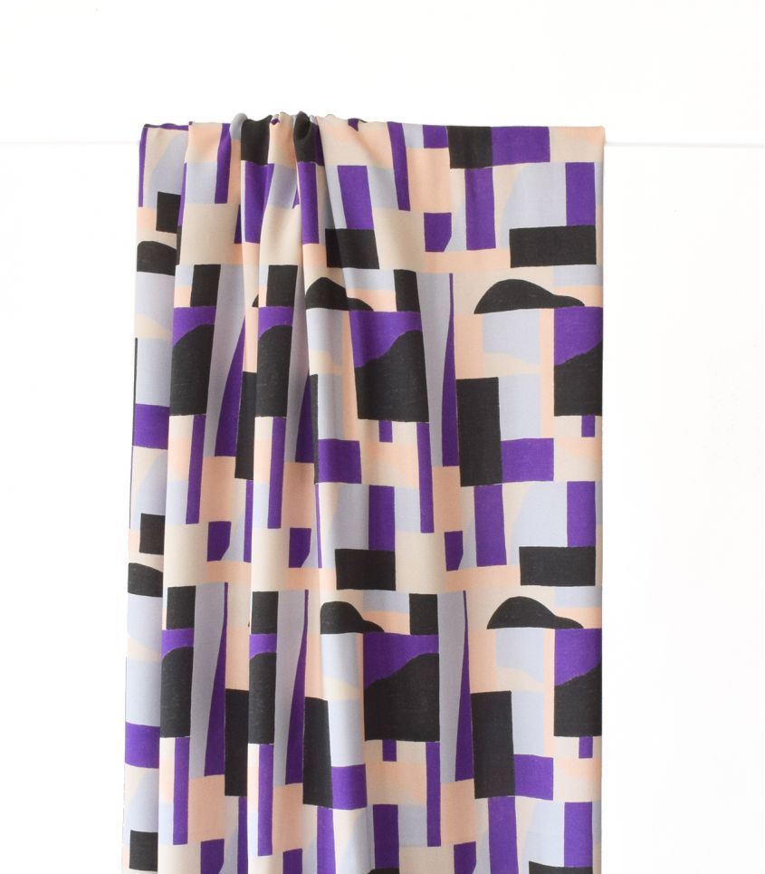 Tissu viscose Dune - Purple - Cousette