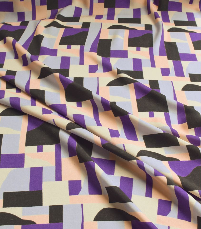Tissu viscose Dune - Purple - Cousette