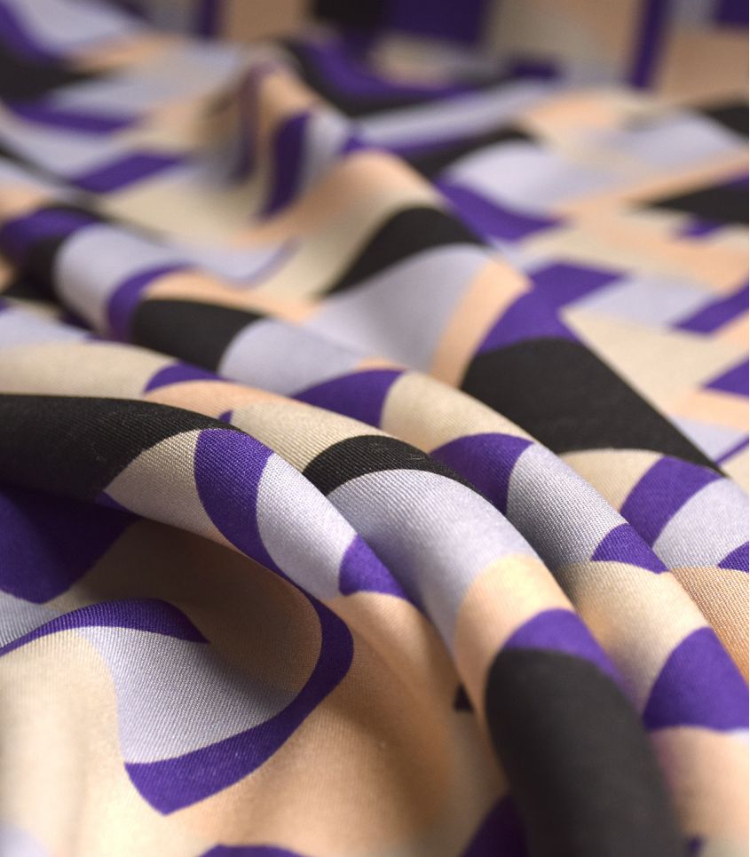 Tissu viscose Dune - Purple - Cousette