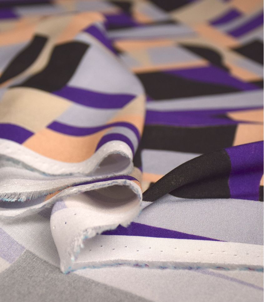 Tissu viscose Dune - Purple - Cousette