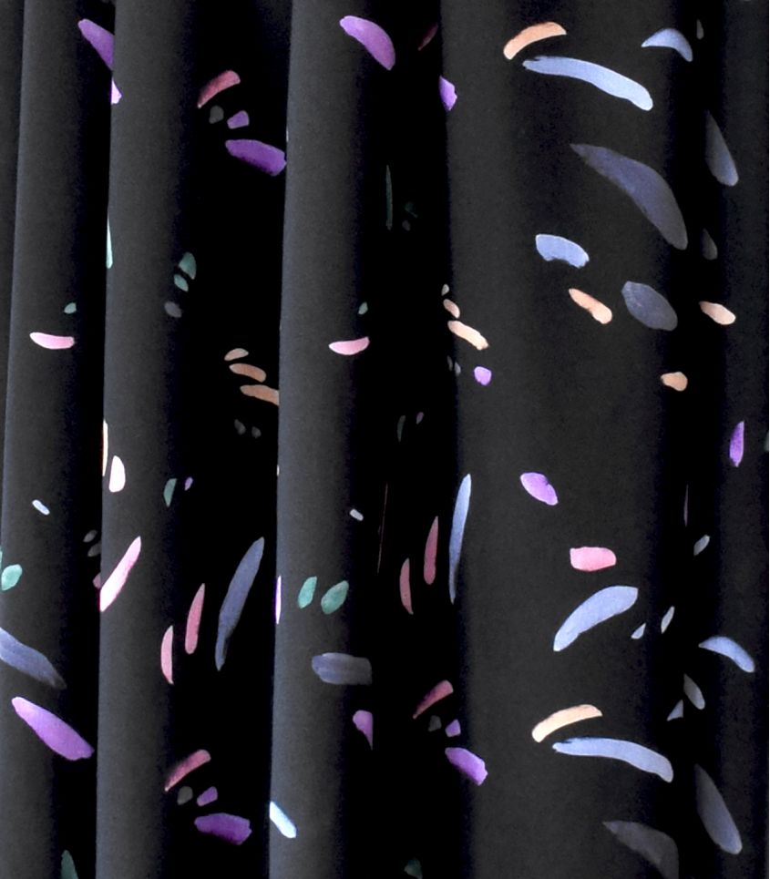 Tissu viscose soyeuse - Rainbow drops - Cousette