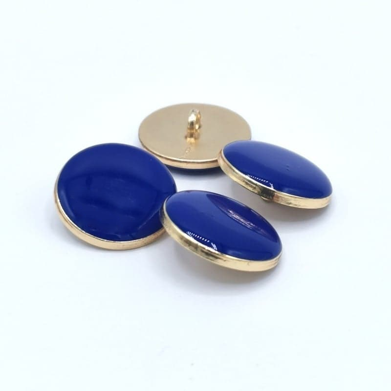 Boutons émaillé en métal doré - 20 mm
