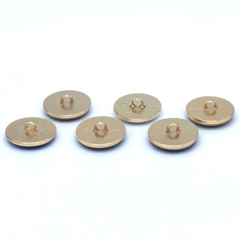 Boutons émaillé en métal doré - 20 mm