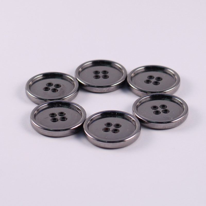 Boutons métal argenté