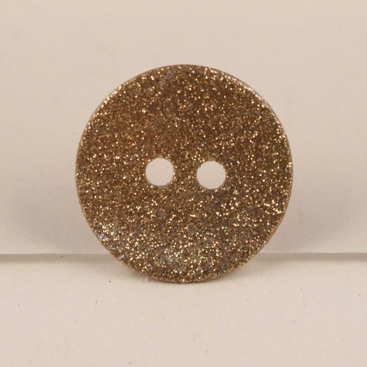 Boutons nacre dorés à paillettes - 18 mm
