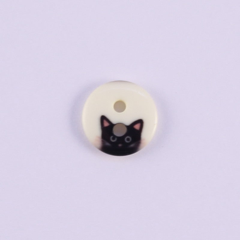 Boutons tête de chat- 12 mm