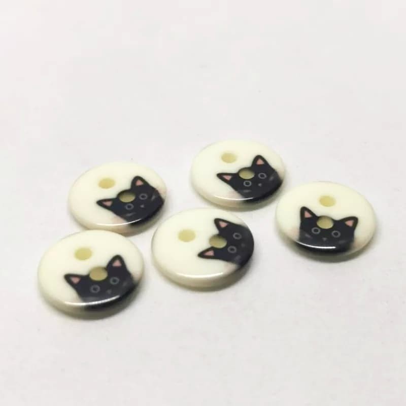 Boutons tête de chat- 12 mm