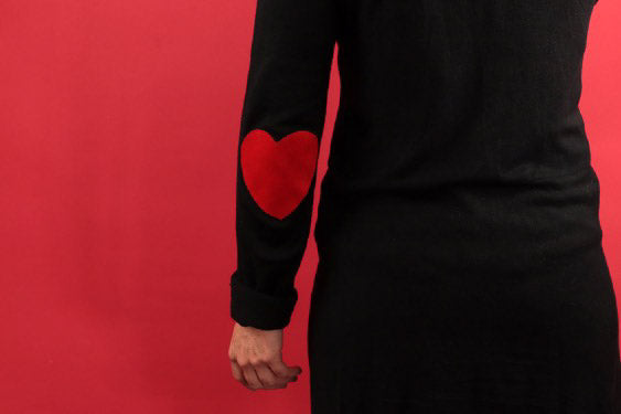 Coudières thermocollantes coeur rouge - Bohin