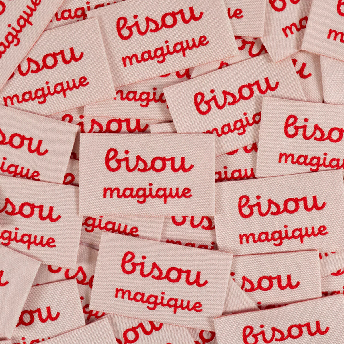 Etiquettes à coudre - Bisou magique - Ikatee
