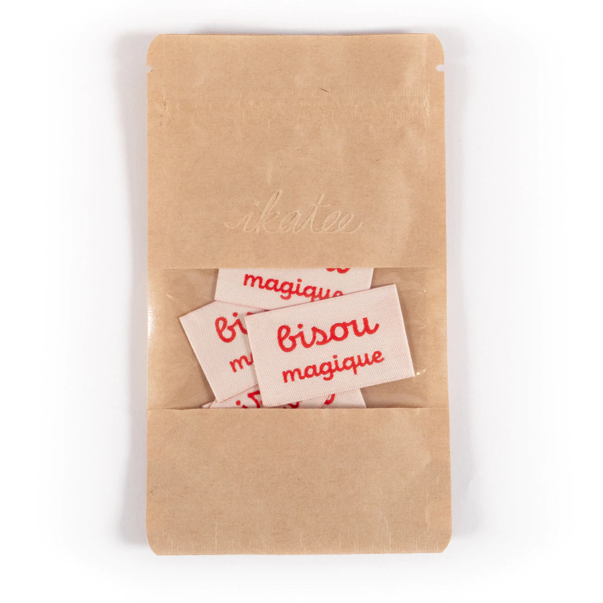 Etiquettes à coudre - Bisou magique - Ikatee