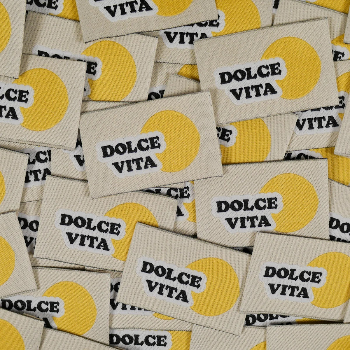 Etiquettes à coudre - Dolce Vita - Ikatee