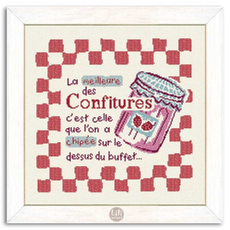 Fiche point de croix - Le pot de confiture - Lili Points