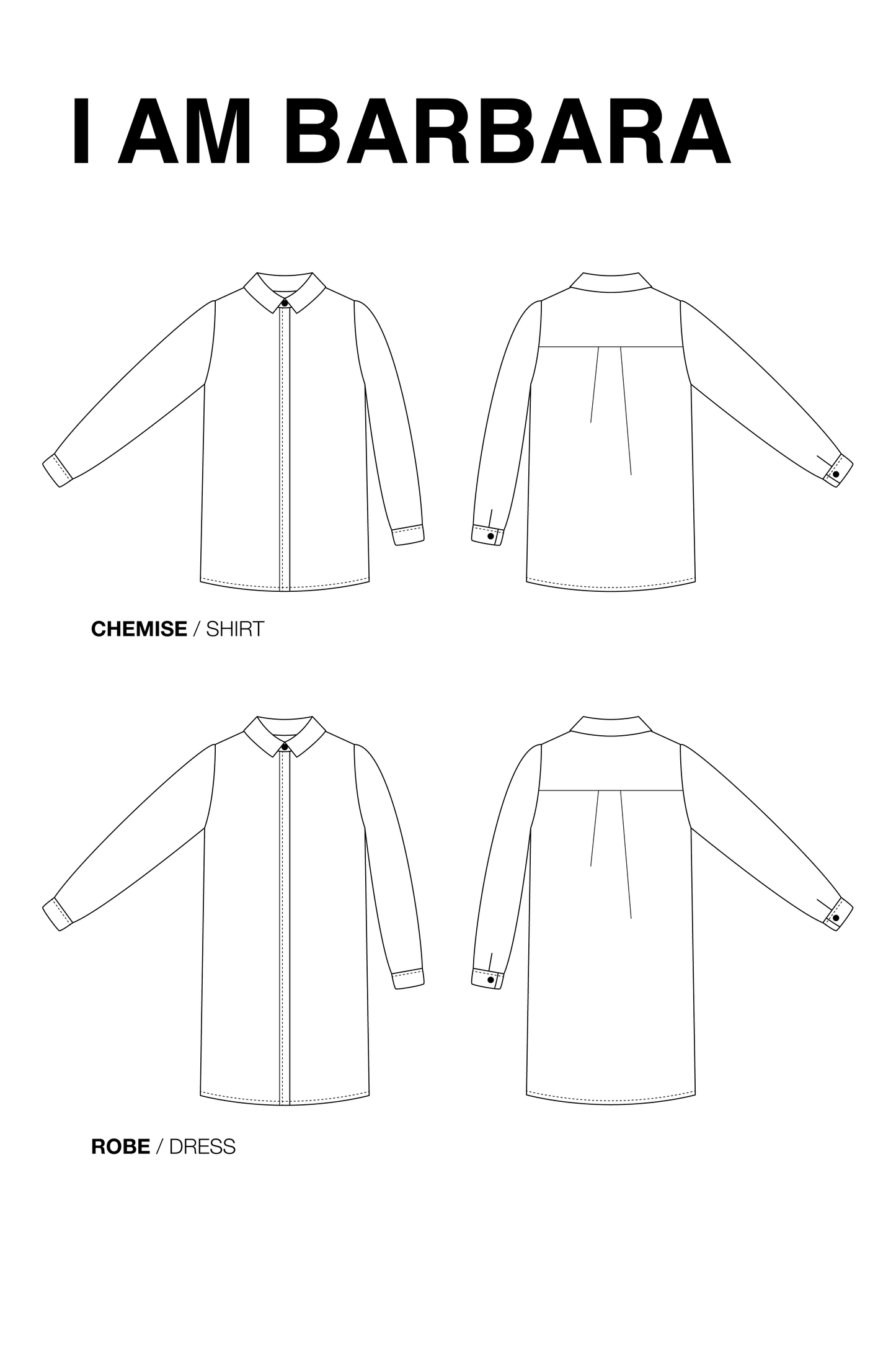 Chemise I Am Barbara - I Am Patterns
