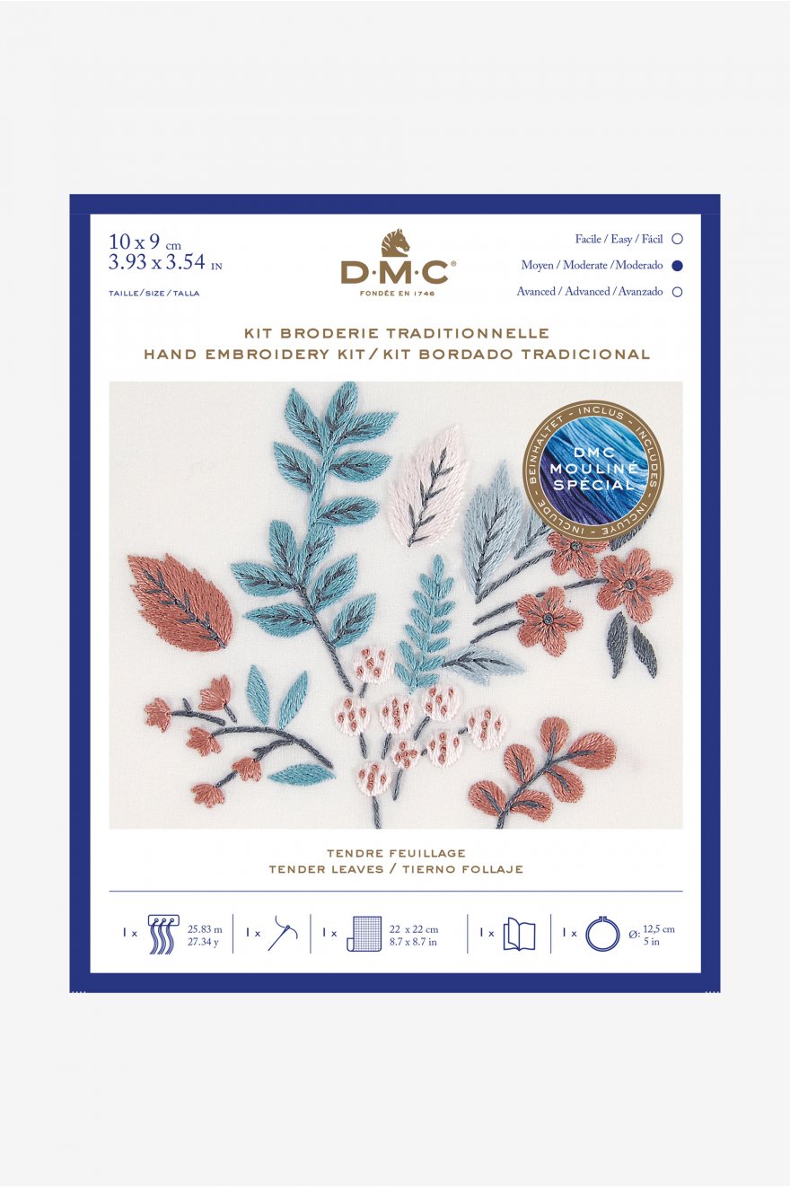 Kit de broderie - Tendre feuillage - DMC