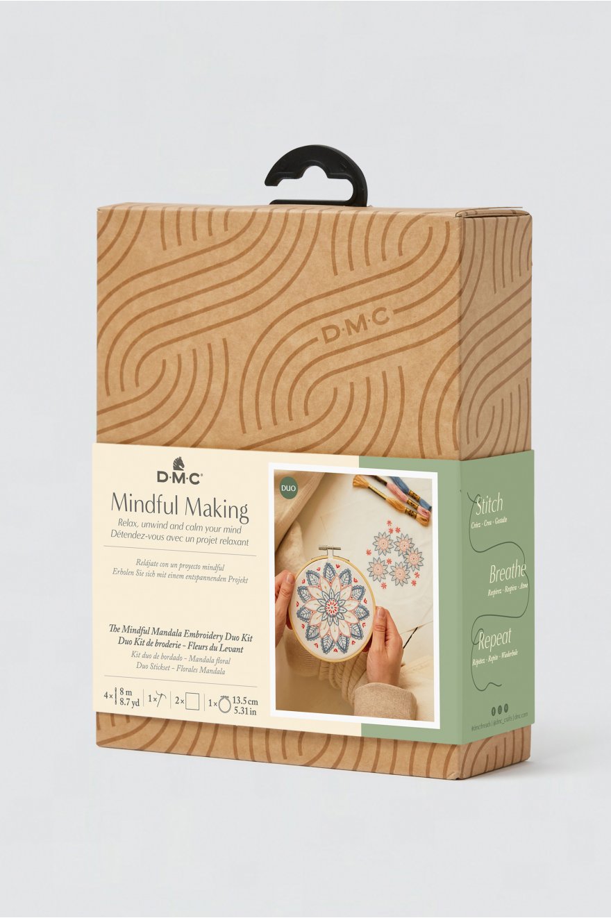Kit Mindful making - DMC - Broderie - Fleurs du levant