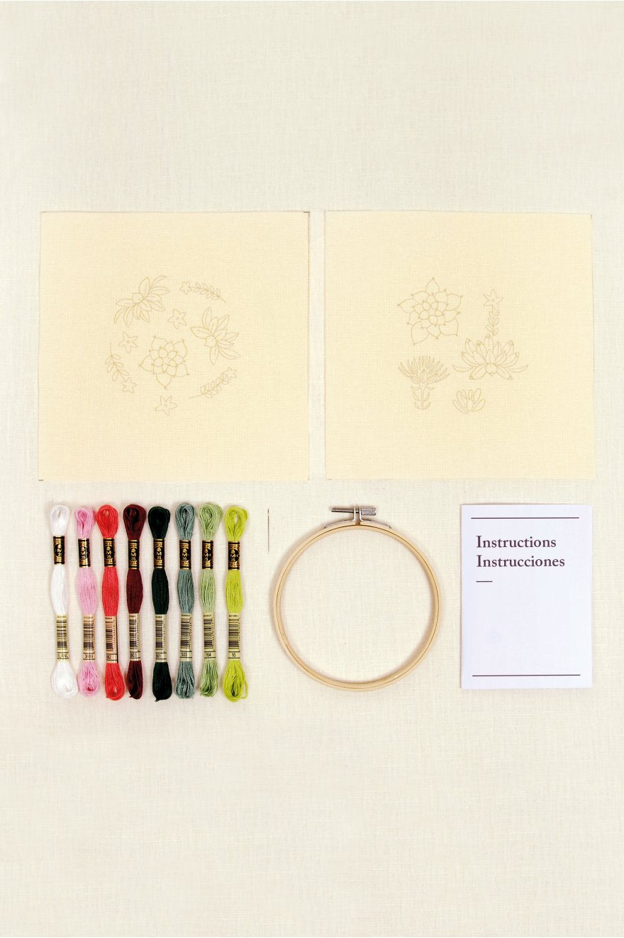 Kit Mindful making - DMC - Broderie - Jardin miniature