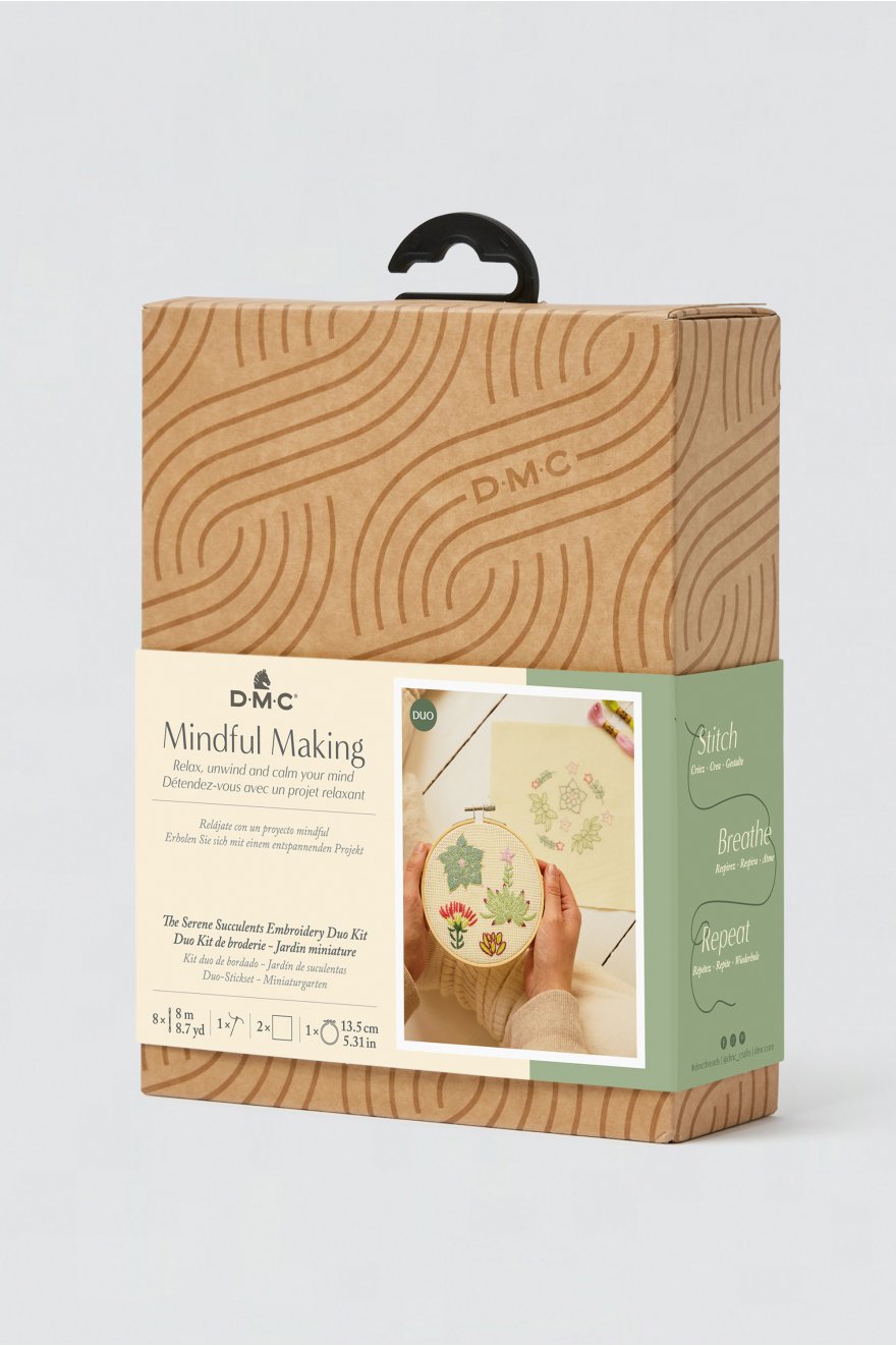 Kit Mindful making - DMC - Broderie - Jardin miniature