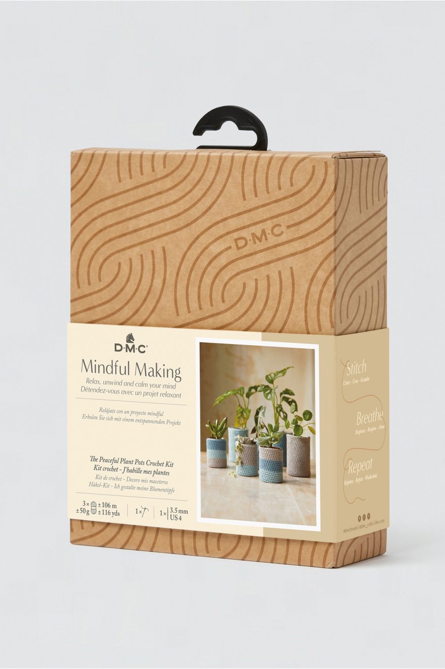 Kit Mindful making - DMC - Crochet - J'habille mes plantes