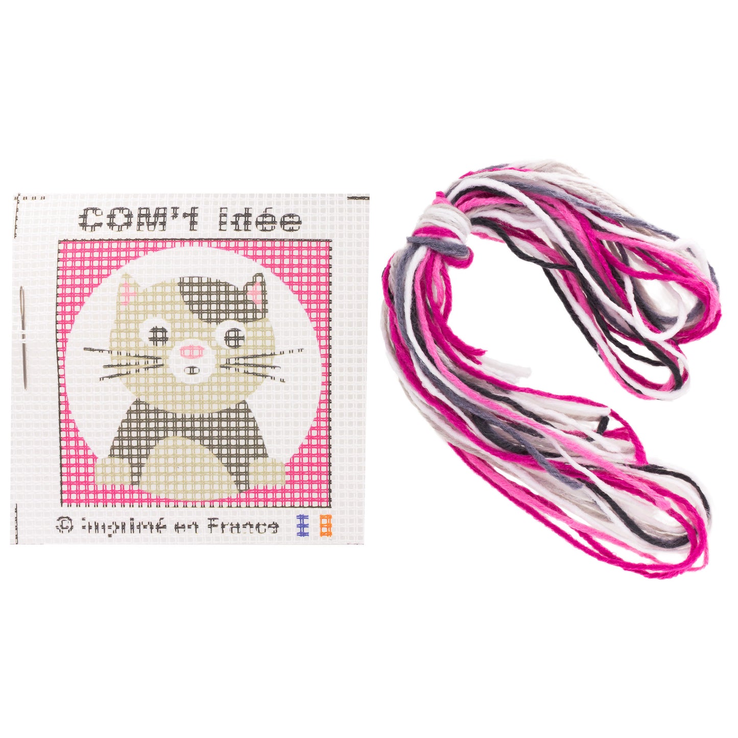 Kit de canevas pour enfant - Choupette petite minette