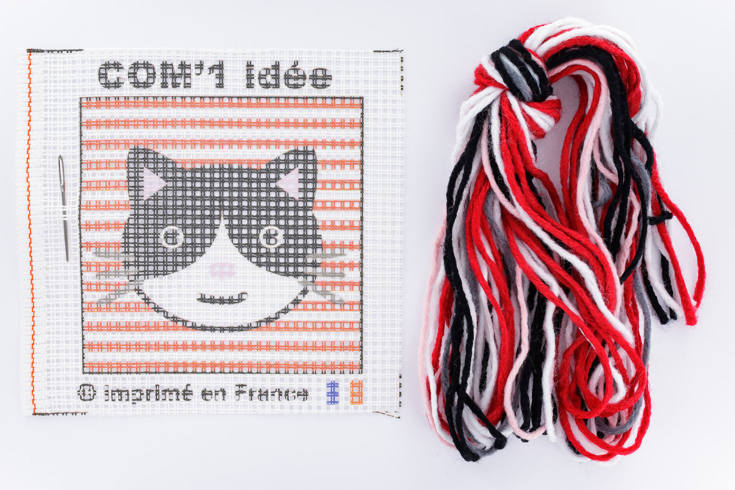 Kit de canevas pour enfant - Moi le chat