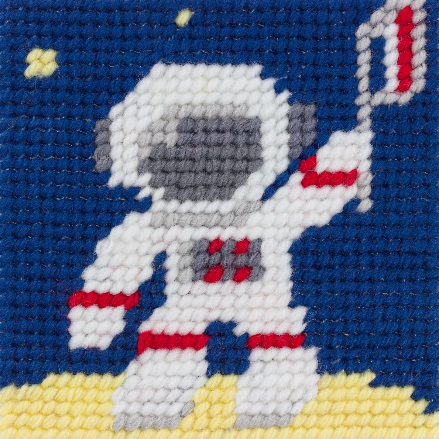 Kit de canevas pour enfant - Thomas sur la lune