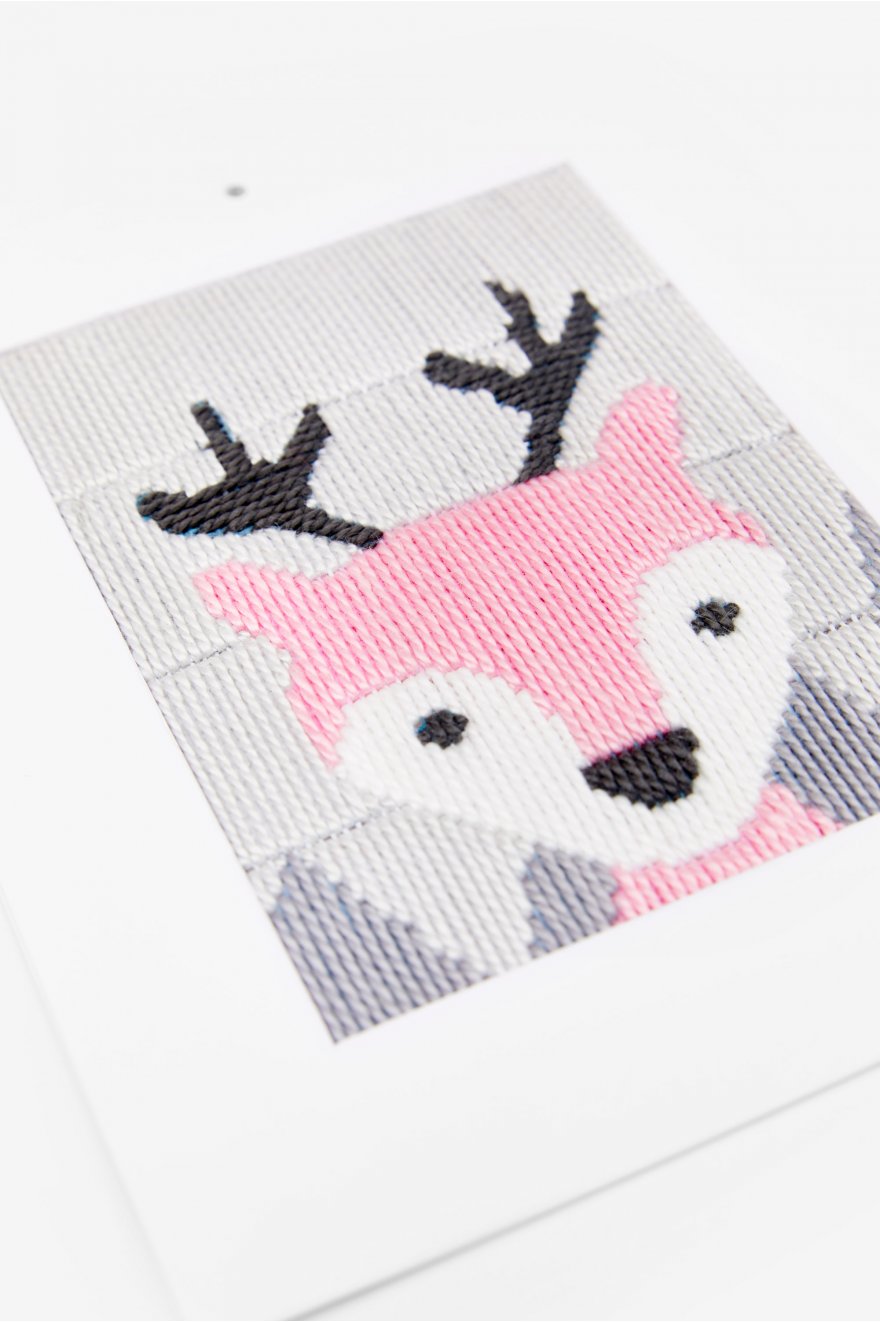Kit de tapisserie point lancé - Renne - DMC