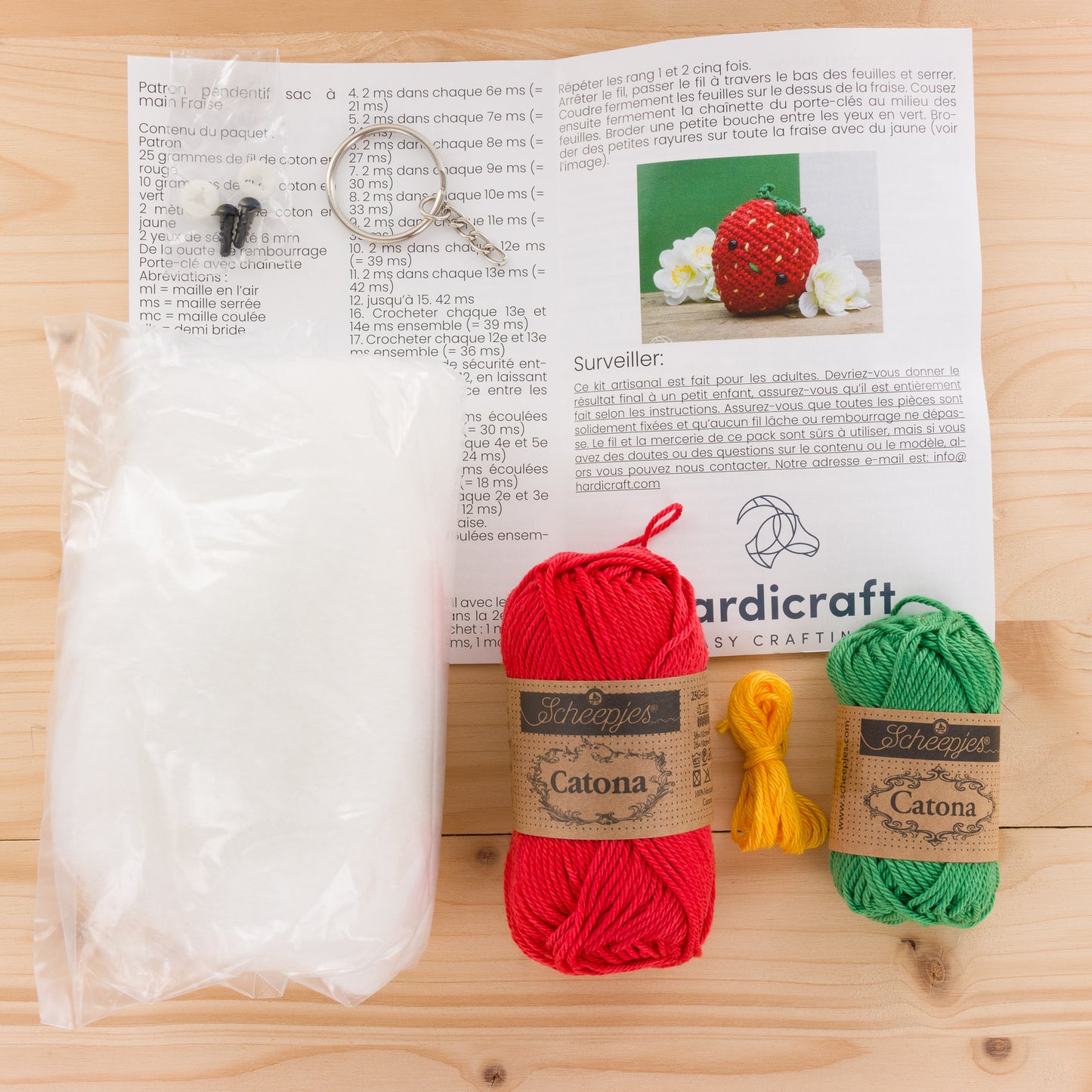 Kit de crochet - Mini Fraise