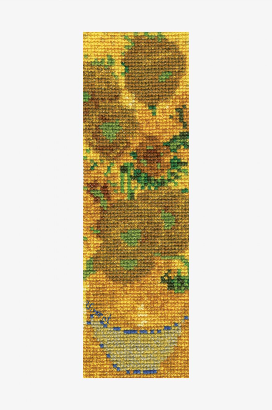 Kit marque-page point de croix - Van Gogh - Les tournesols - DMC