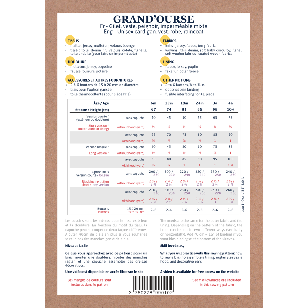 Gilet / Veste Grand' Ourse - Ikatee