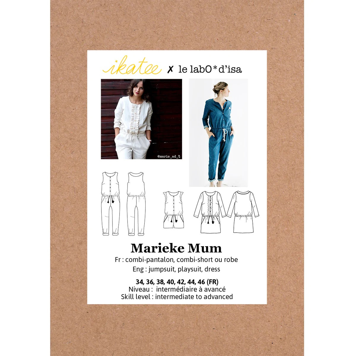 Combinaison / Robe Marieke femme - Ikatee