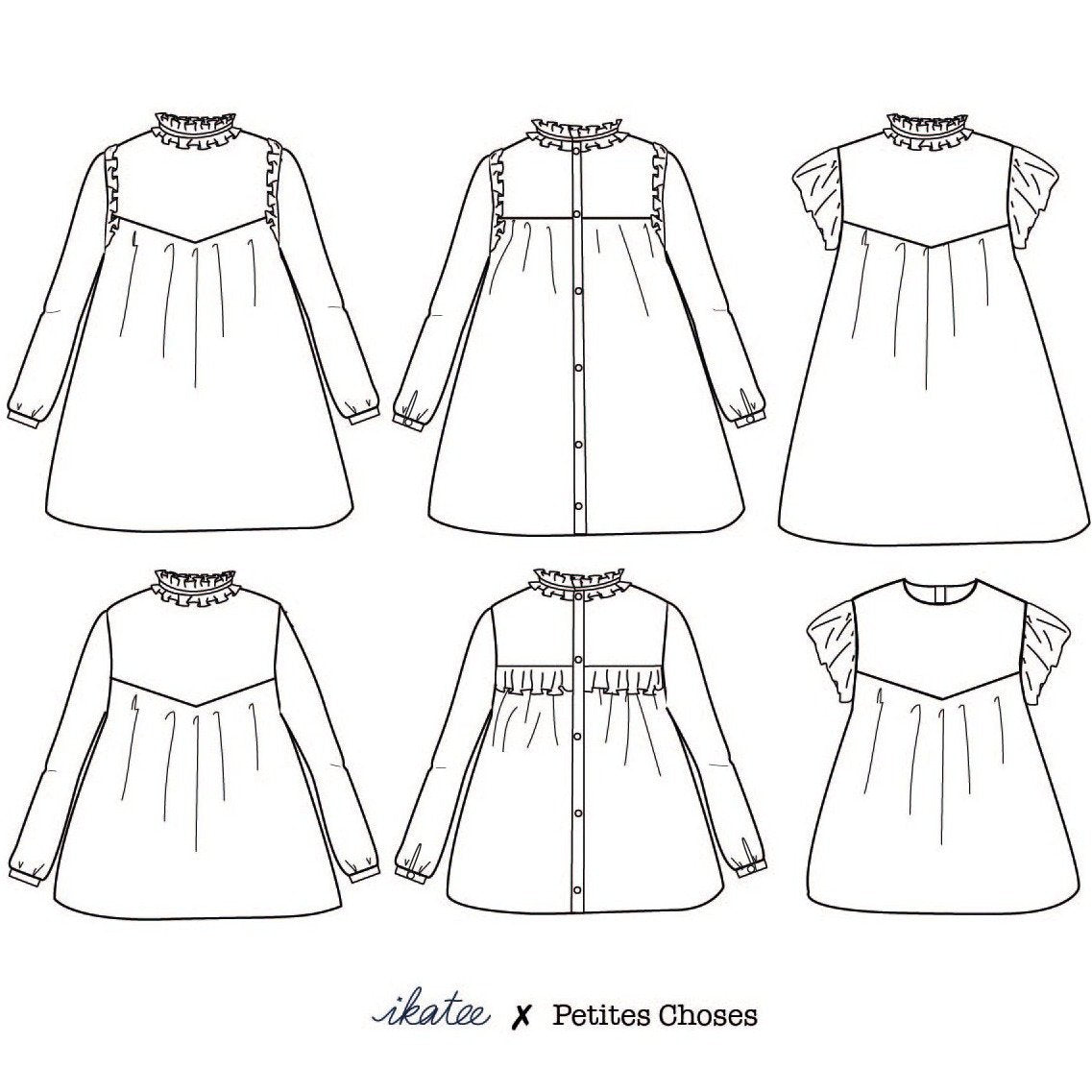 Blouse / Robe Louise - Ikatee & Petites Choses