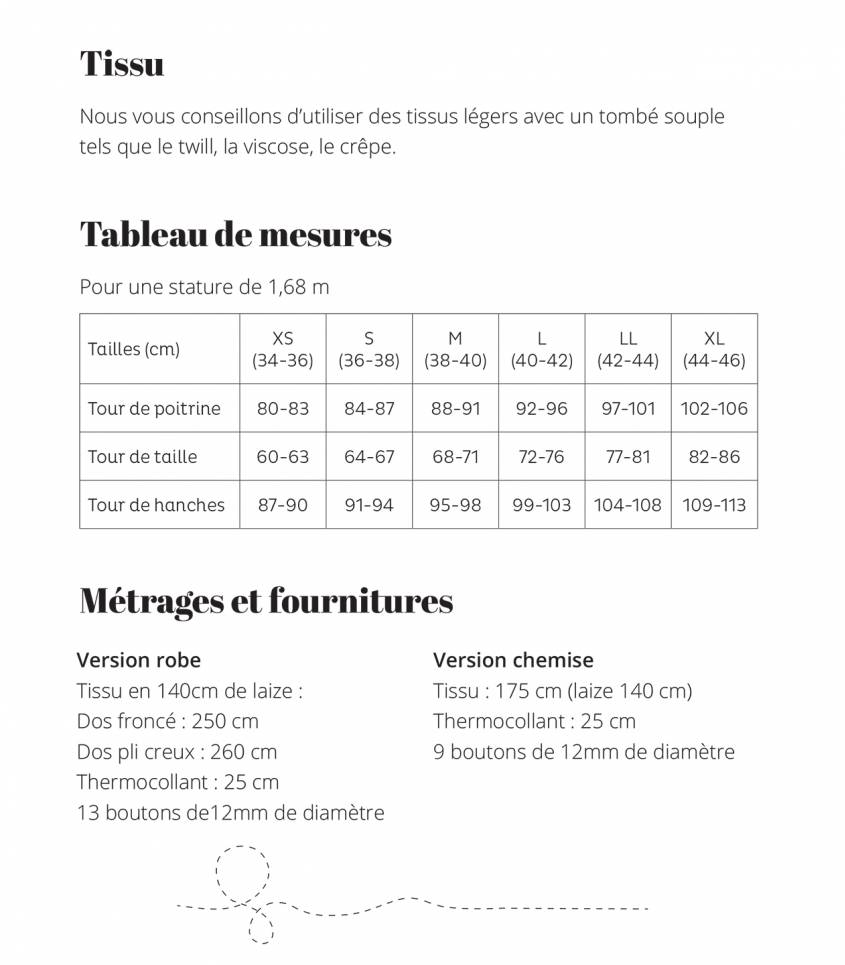Robe / Chemise Cachette - Singulière par Cousette