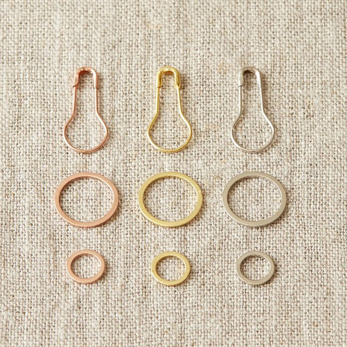 Anneaux marqueurs métalliques - Coco Knits