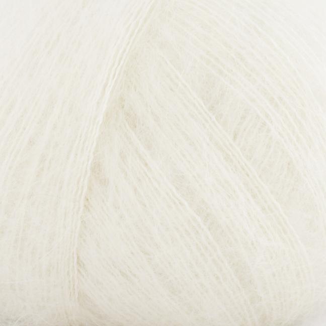 Laine mohair Silky Kid de Kremke Soul Wool - Naturel 003