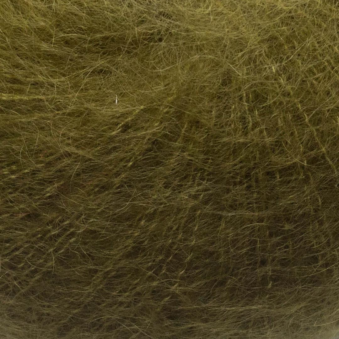 Laine mohair Silky Kid de Kremke Soul Wool - Olive 008