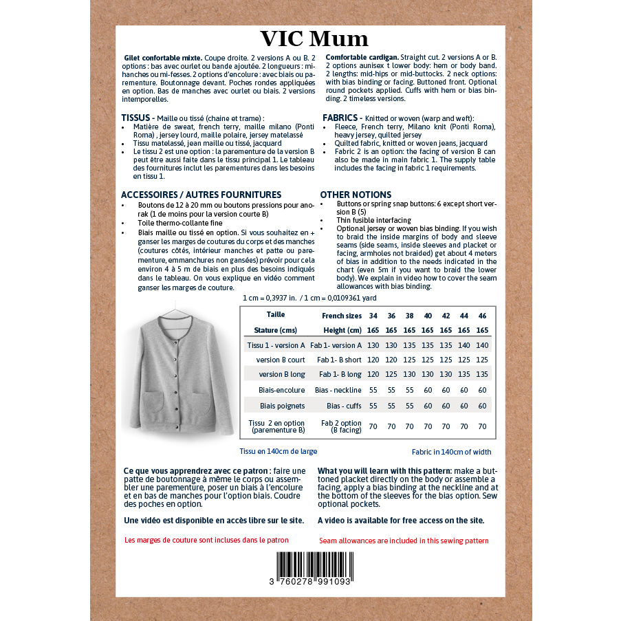Gilet Vic mum - Ikatee