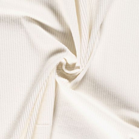 Velours côtelé blanc cassé