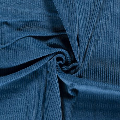 Velours côtelé indigo