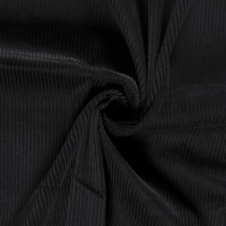 Velours côtelé noir