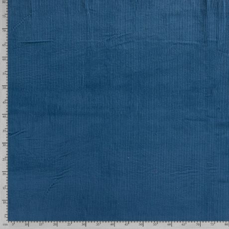 Velours côtelé indigo